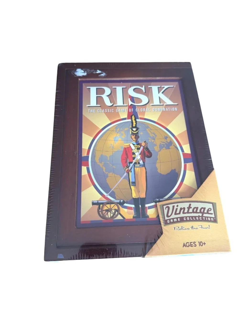 Risk Wooden Box Bookshelf Board Game Vintage Collection NEW Parker Bros Hasbro